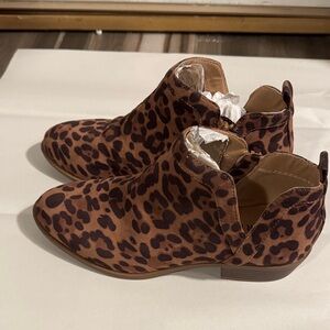 Torrid Brown Leopard Ankle Booties